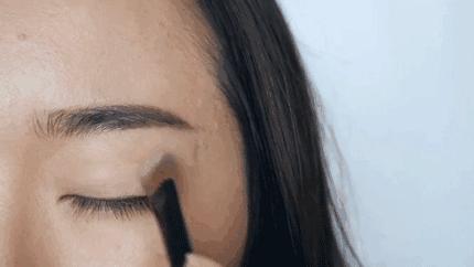 落日眼妆教程内双,大秋天眼妆