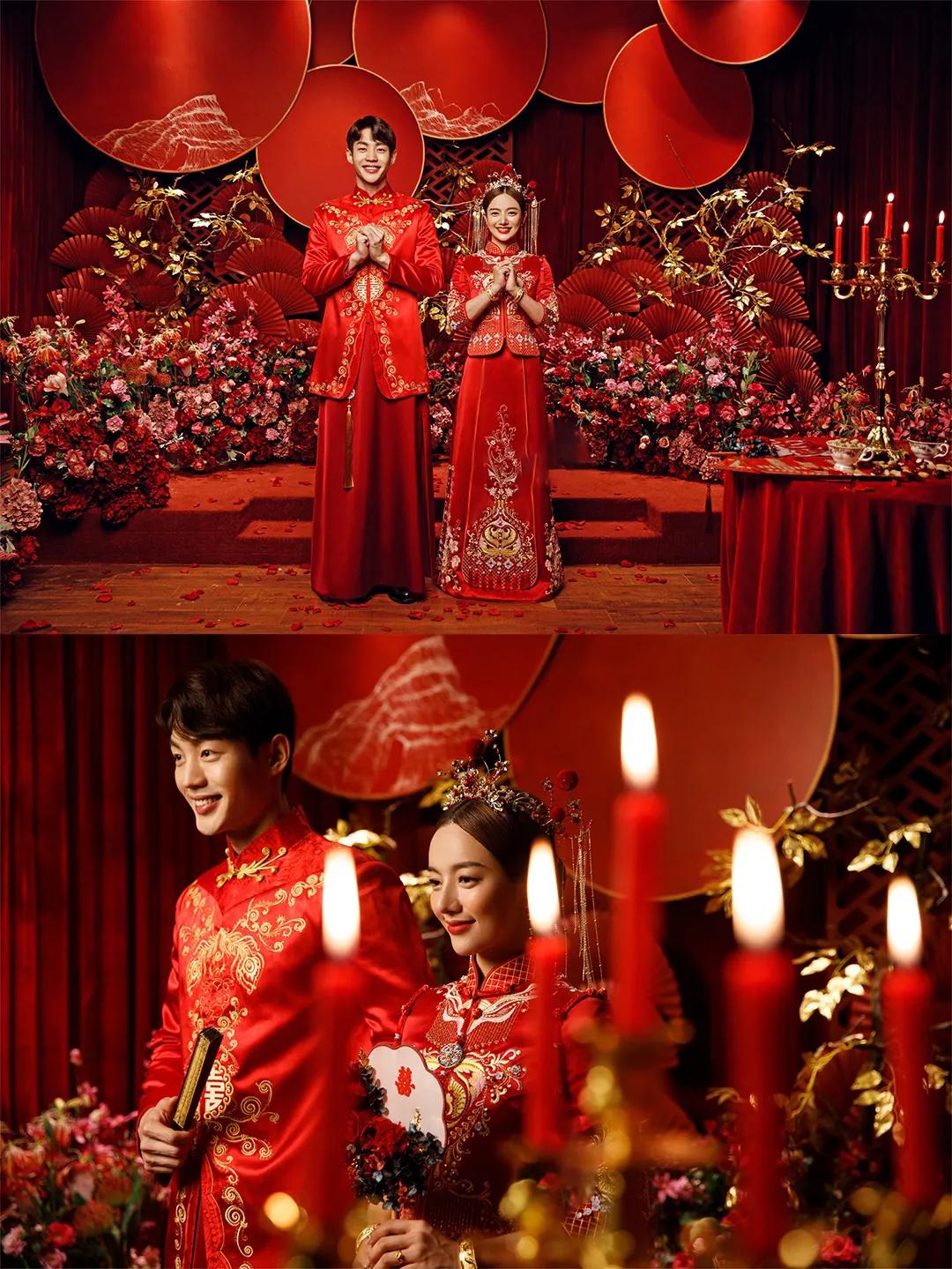 室内婚纱摄影风格推荐,新中式国风婚纱照推荐