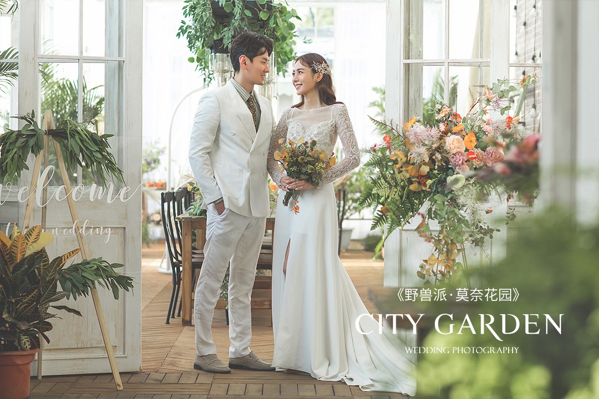 法式莫奈花园婚纱照,莫奈森林婚纱照