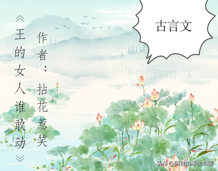 古言文，《司茶皇后》《良婿》《王的女人谁敢动》惊艳来袭，超赞