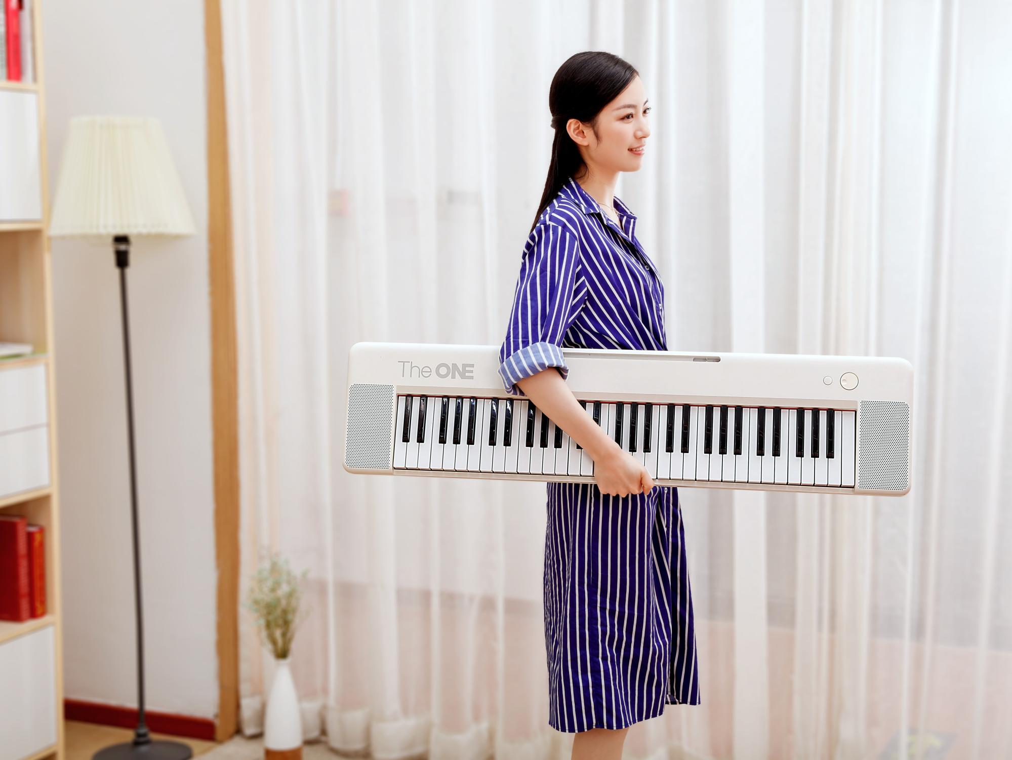 theone智能钢琴重锤便携,theone智能电子钢琴air
