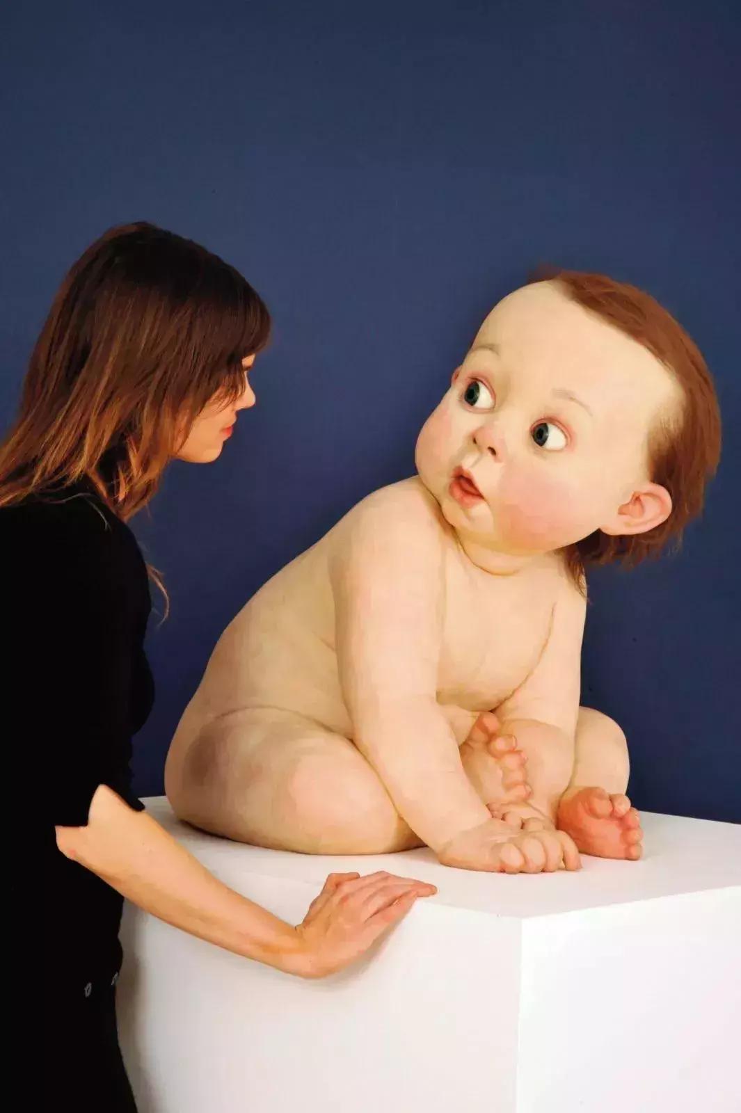 逼真雕塑人,真人雕塑吓人