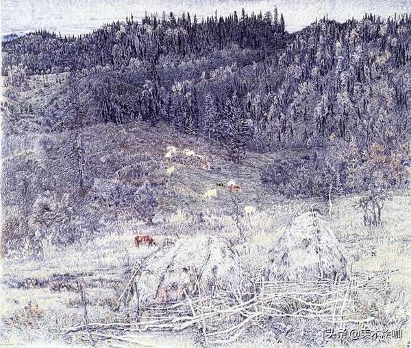 德国风景素描大全,东欧风景素描