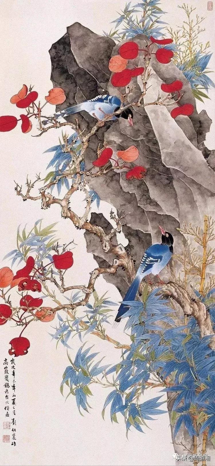 刘伯农花鸟画,刘继农国画欣赏