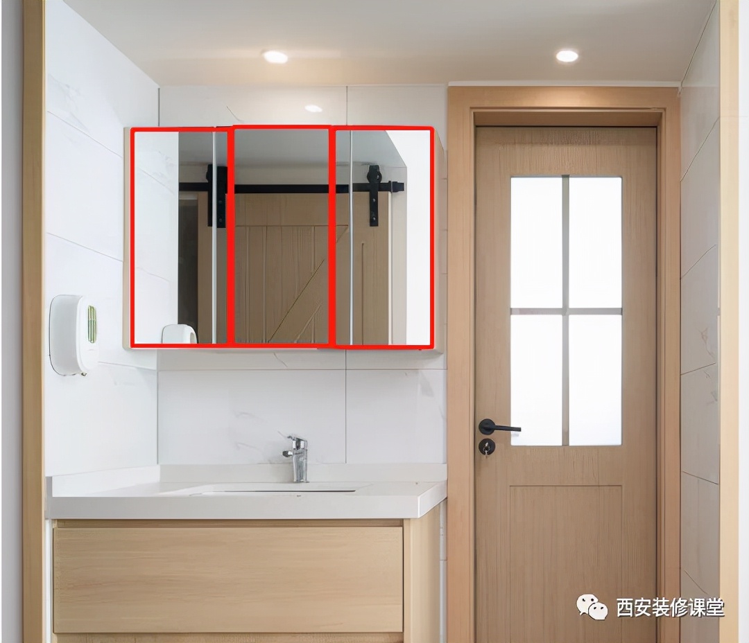 镜柜镜子怎么粘上去的,卫生间隐藏镜子的镜柜