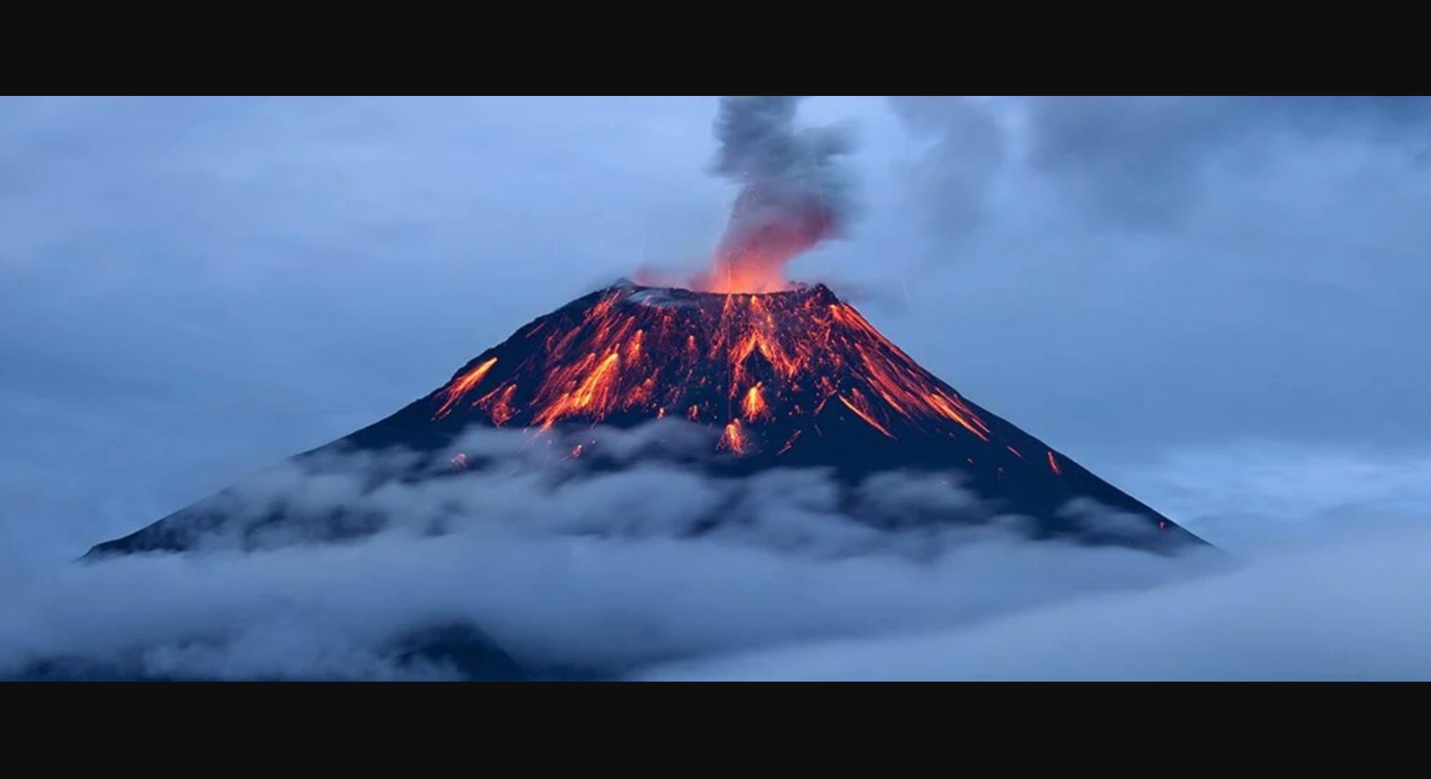 地球的火山全部爆发会发生什么事,地球上发生的最大一次的火山事件