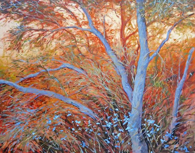 光感特别强的油画风景作品,厚重浓艳的油画风景很浪漫很美