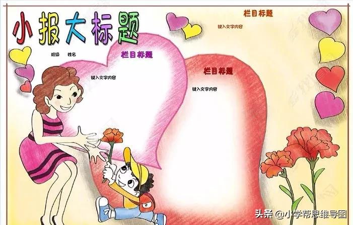 关于母亲节的手抄报又漂亮又简单,关于母亲节手抄报的文案短句