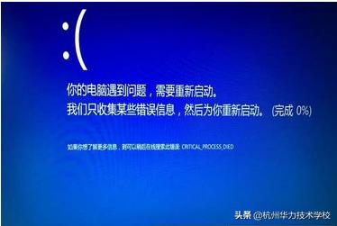 电脑蓝屏怎么办？-杭州华力学校