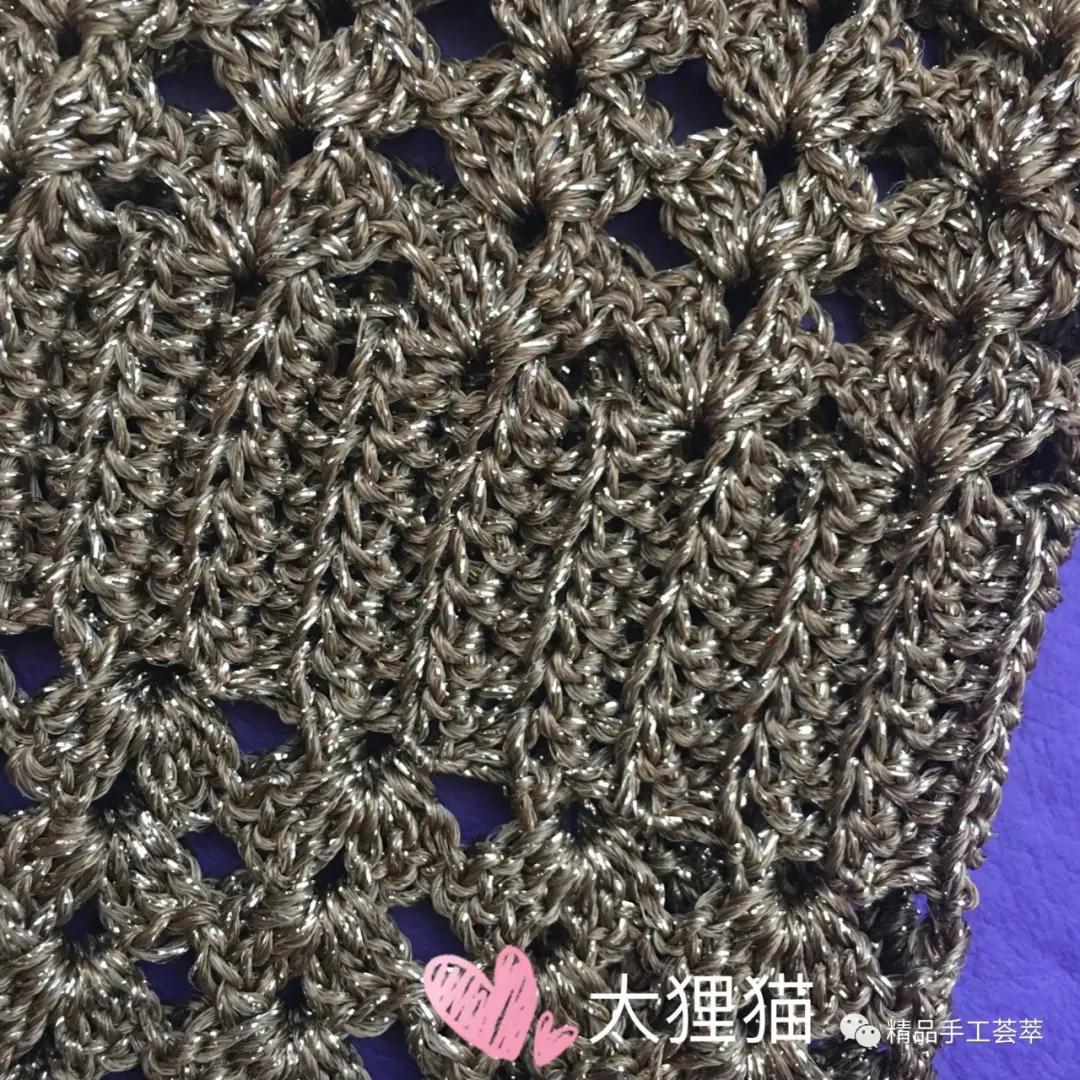 凤尾花半身长裙子的钩针教程,鱼尾裙的钩法教程