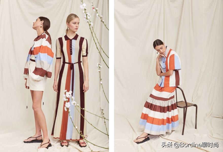 leemathews2021春夏，经典复古的条纹波点碎花