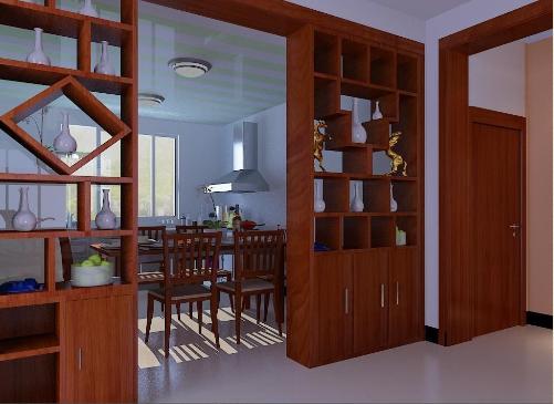 博古架隔断3米高,30多层博古架