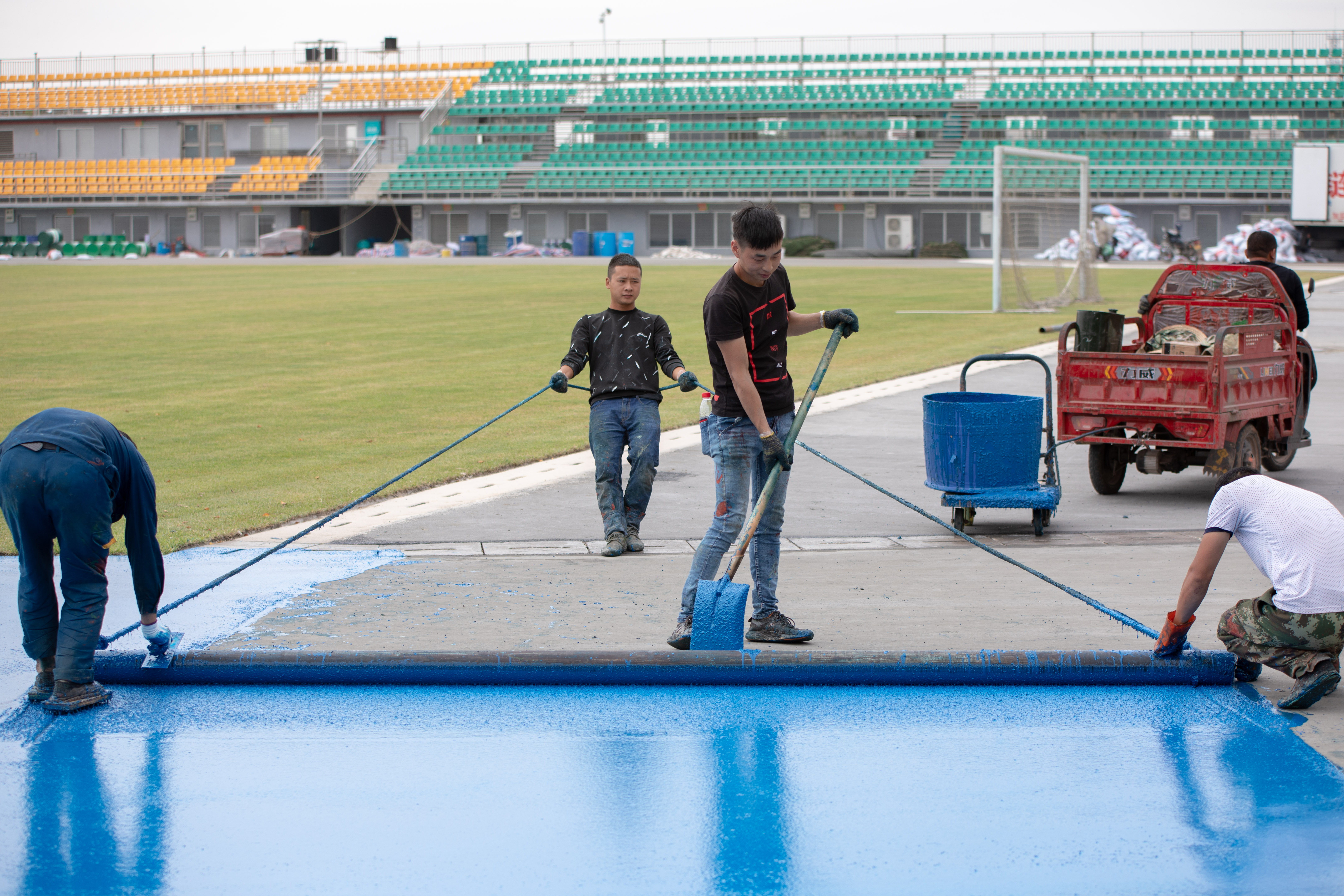 晋江彩虹跑道,晋江蓝色跑道