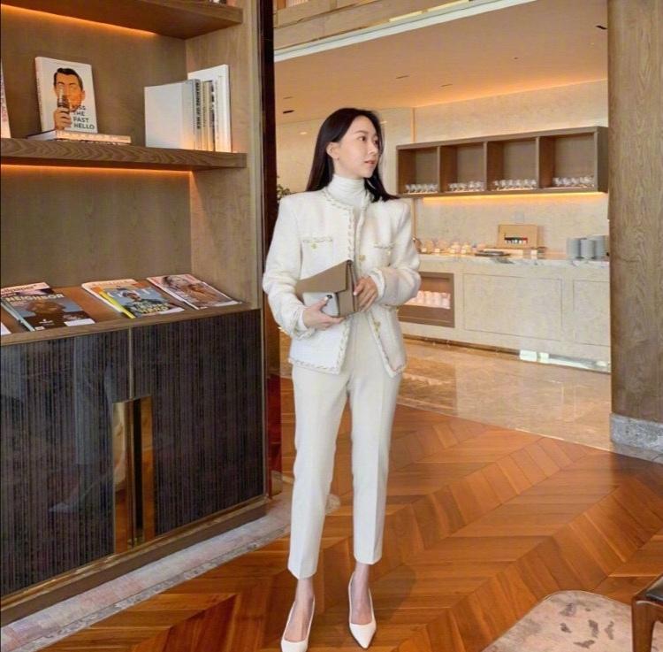 韩国博主穿搭高级冬微胖,韩国小个子博主冬季穿搭