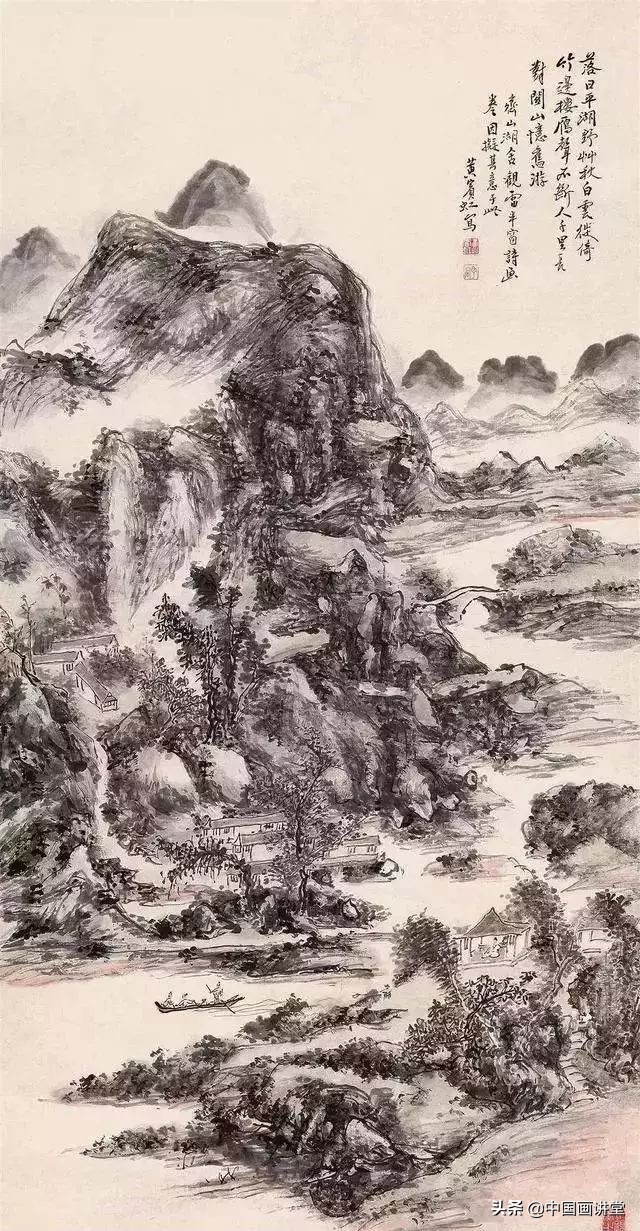 画好山水画就要注意它的意境,怎么画有意境的山水画