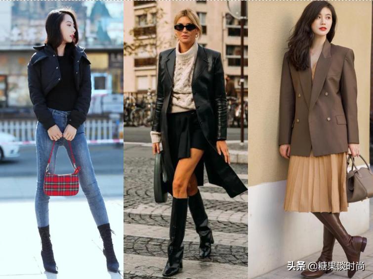 多种长靴子搭配什么裤子好看,长靴子怎么搭配衣服裤子好看