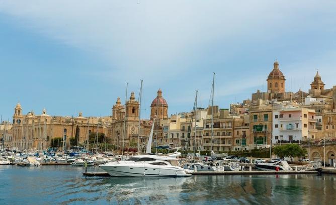 马耳他地中海迷人蓝色海水,地中海明珠马耳他视频