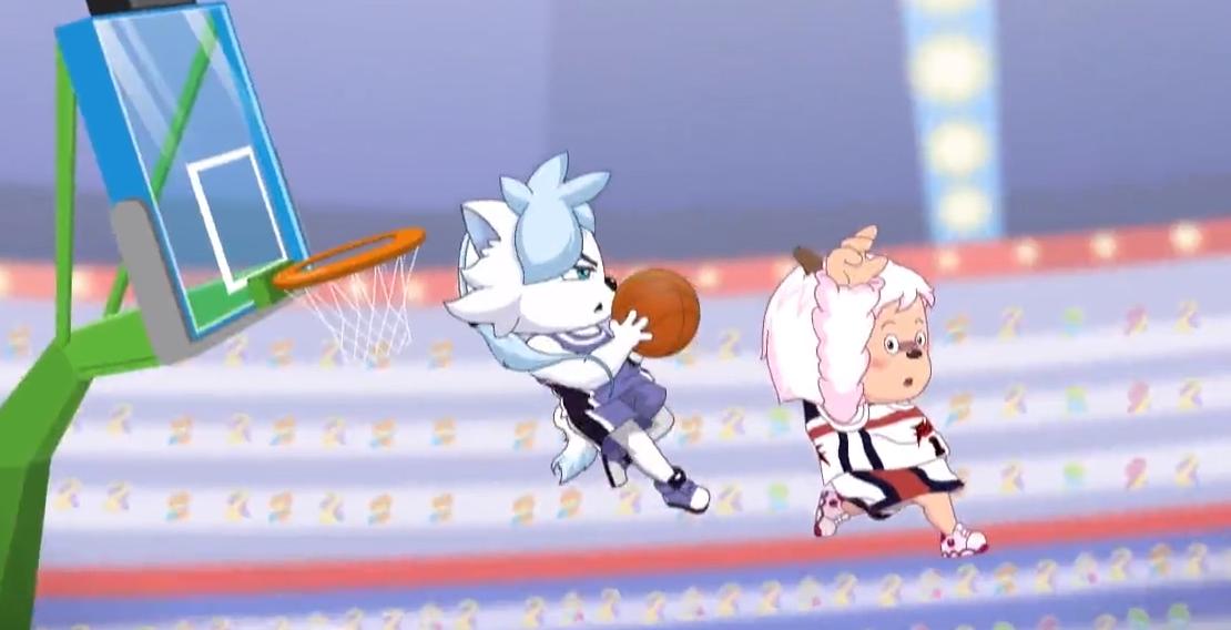 喜羊羊与灰太狼篮球年度十佳进球,喜羊羊五佳球队