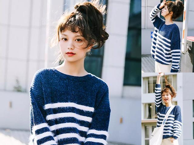 高马尾尾部怎么烫好看,中长发马尾波浪烫图片