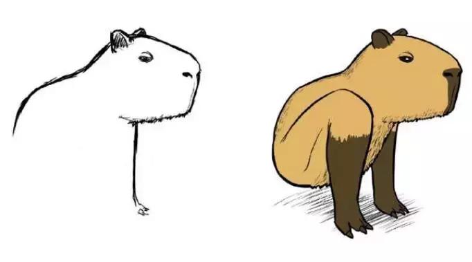 动物园里的大象变成了小企鹅？这位画家会魔法吧