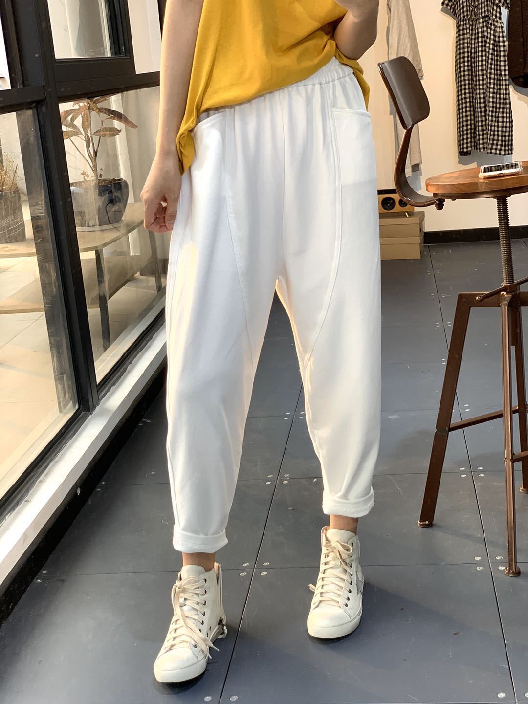 好洋气的萝卜裤显高又很酷,萝卜裤显瘦又百搭