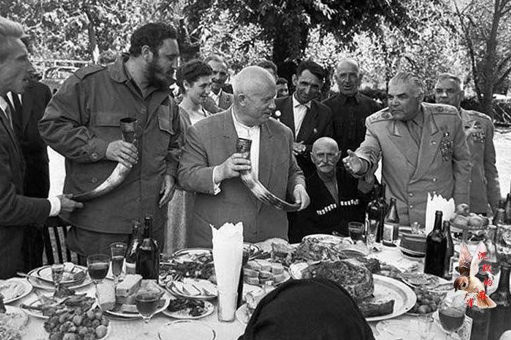 卡斯特罗的精彩瞬间,卡斯特罗和苏联