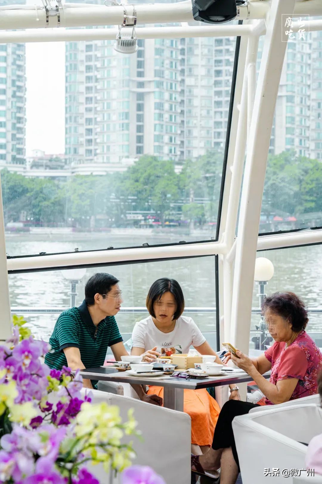 广州游船上吃早茶,广州船游珠江早茶