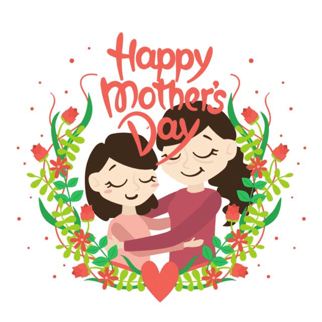 母亲节动态图片带字祝福语,母亲节快乐祝福语表情图
