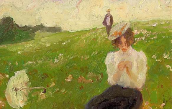 油画家何多苓作品选,1986年当代油画四人展何多苓