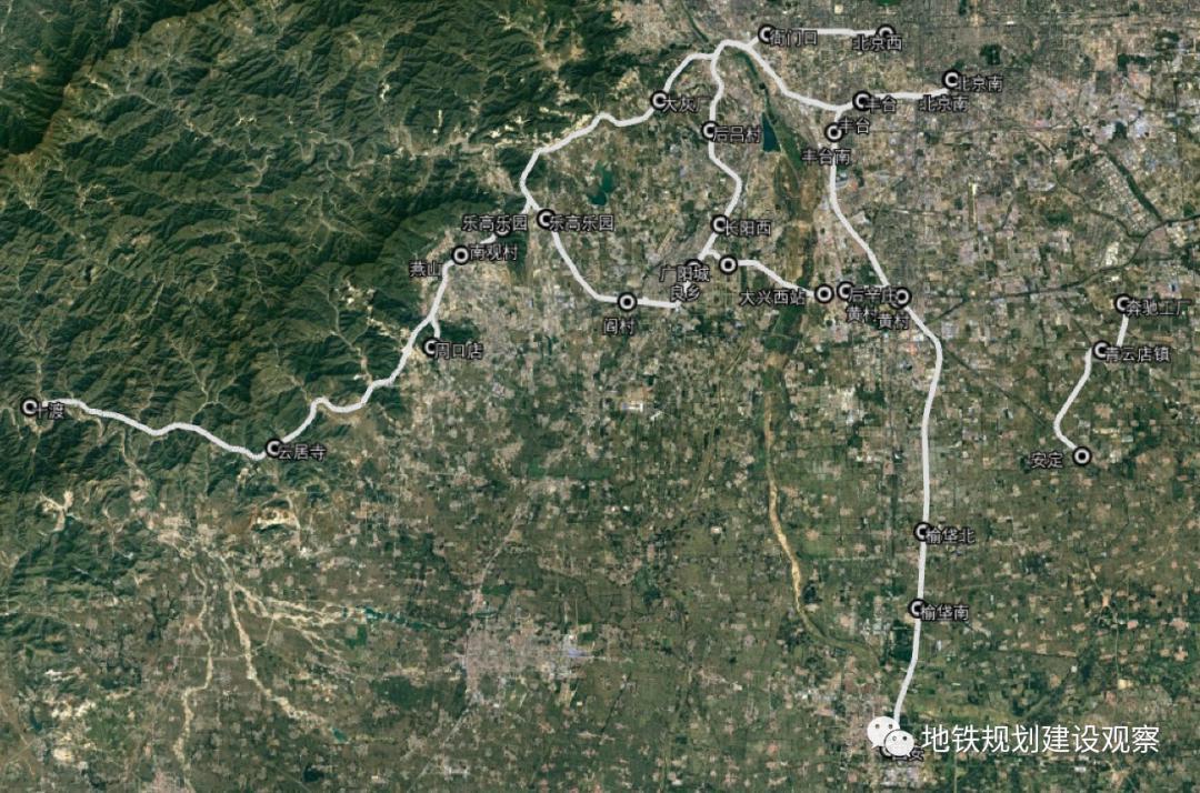 北京轨道交通区域快线规划图,北京轨道交通三期规划线路