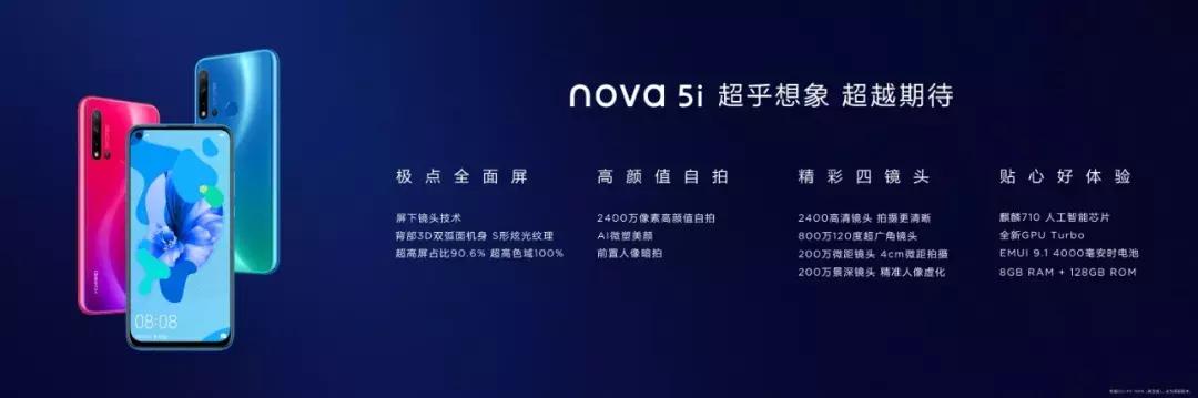性能在线的华为nova5系列正式发布,2020年华为nova5系列价格