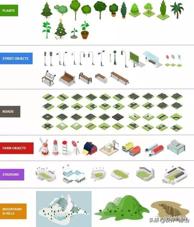 别说了，我们作品集的分析图都用灰系！（附全套素材）