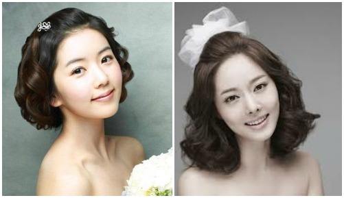 韩式短发新娘婚纱照,短发可爱新娘婚纱照