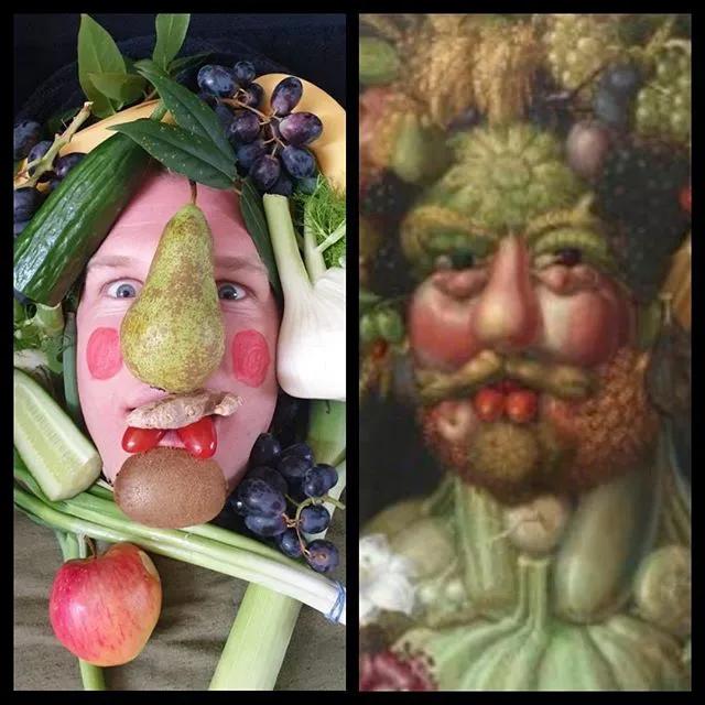 世界名画人物模仿搞笑,外国人恶搞画作