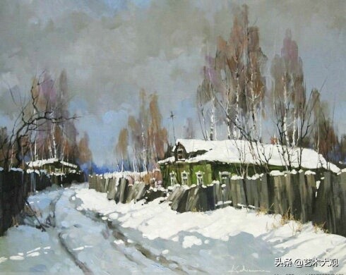 delbertgish风景油画作品欣赏,亚历山大尤扎科夫油画作品欣赏