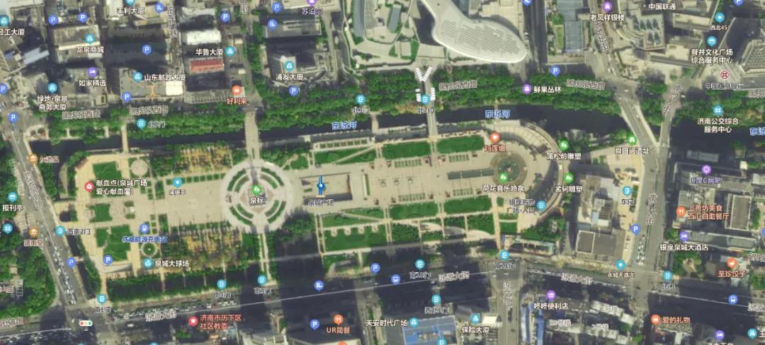 泉城广场改造方案,济南泉城广场改造前照片