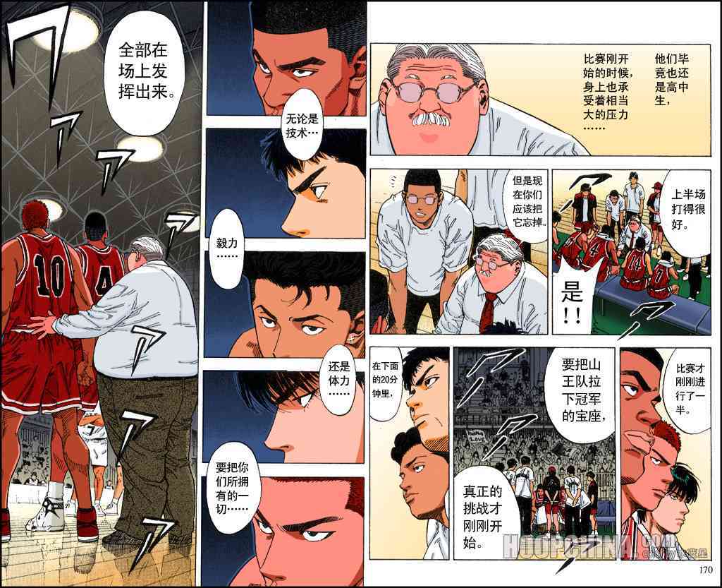 灌篮高手全国大赛全彩版漫画036话：怒涛汹涌的下半场