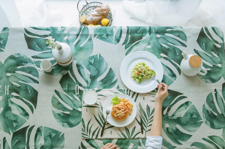 桌布餐桌布置推荐,港式餐桌桌布