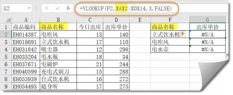 vlookup错误解决方法,vlookup常见错误及解决办法