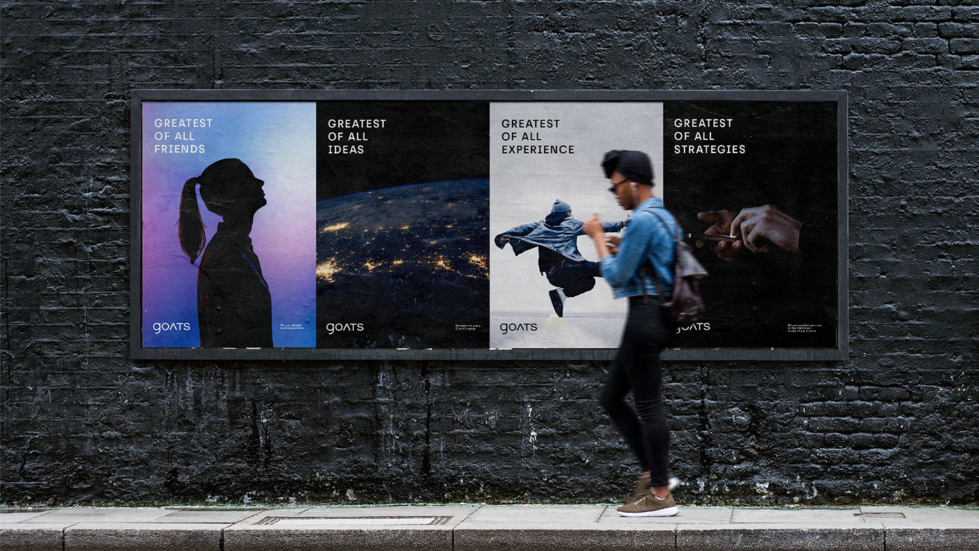 平面设计|G.O.A.T.传播咨询集团品牌形象设计