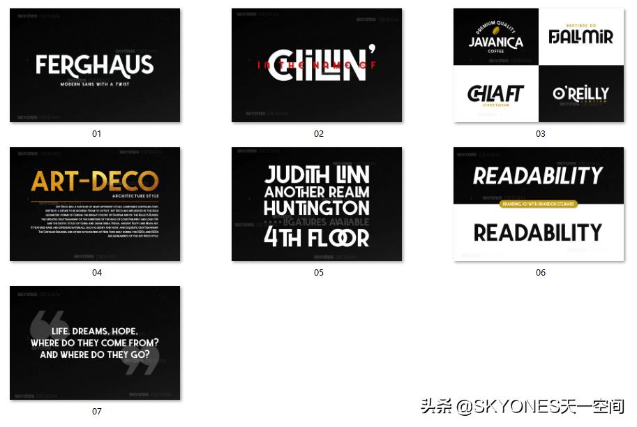 具有艺术感的英文字体推荐,独特的英文字体设计