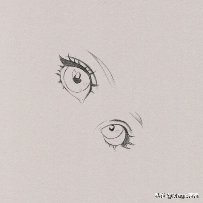 教你用铅笔手绘一双漂亮的动漫人物眼睛超详细步骤快来学习吧