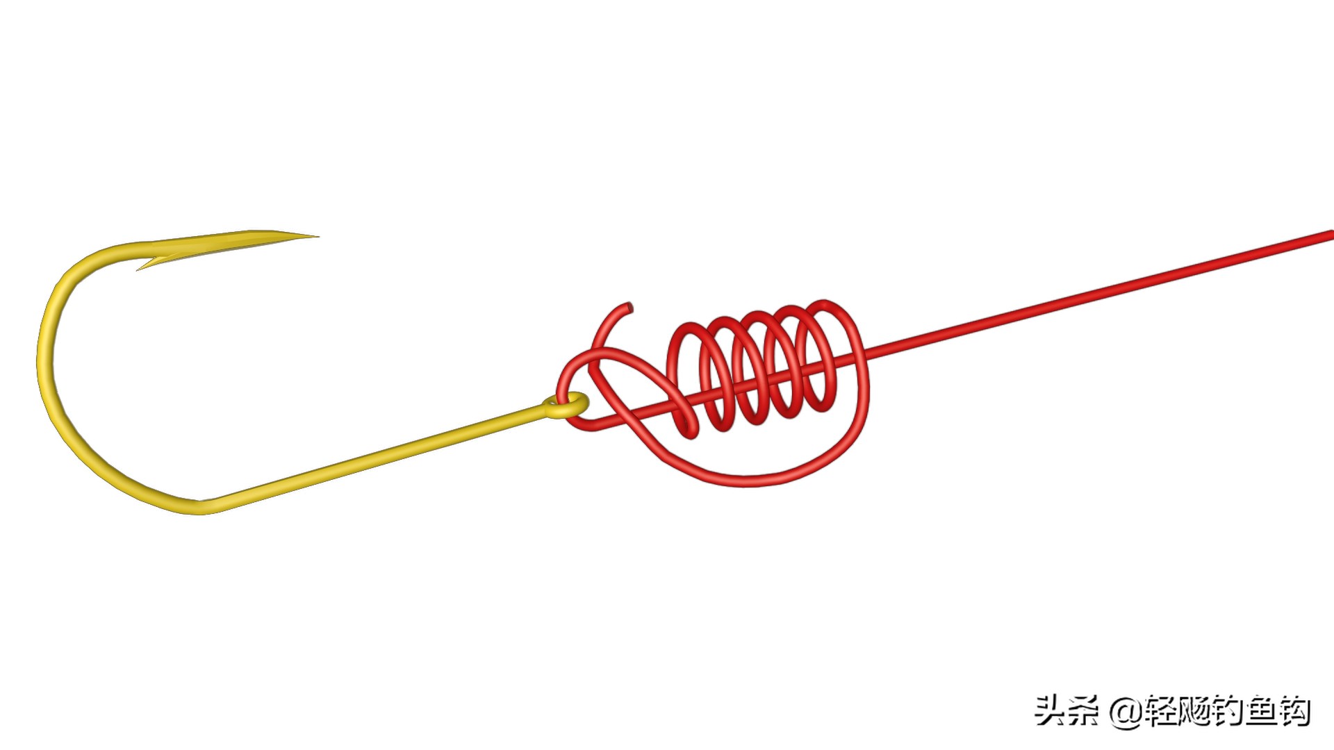 底钩的绑法图文,管付式绑钩方法图解