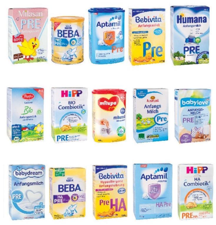 37款国产1段婴儿奶粉最新评测,中国13款奶粉与德国15款奶粉比较