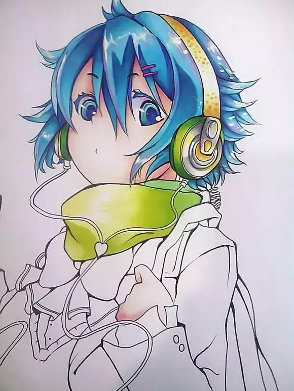 超详细马克笔教程，教你一步一步用马克笔手绘二次元教程！