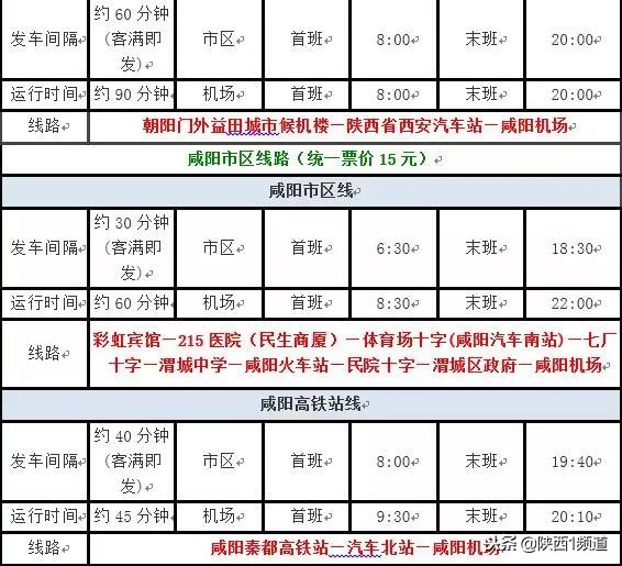 西安机场开通夜间巴士,西安机场大巴从钟楼饭店几点发车