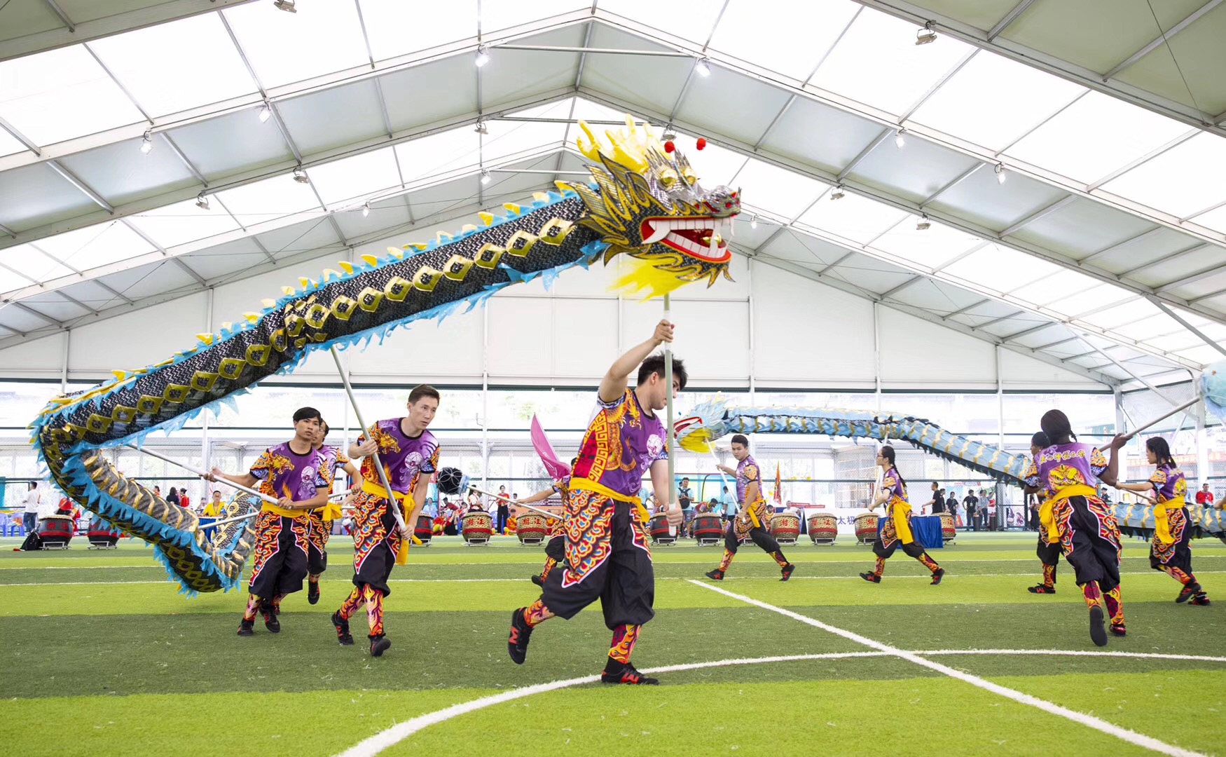 五洲龙狮聚星城中国传统体育国际锦标赛端午开幕