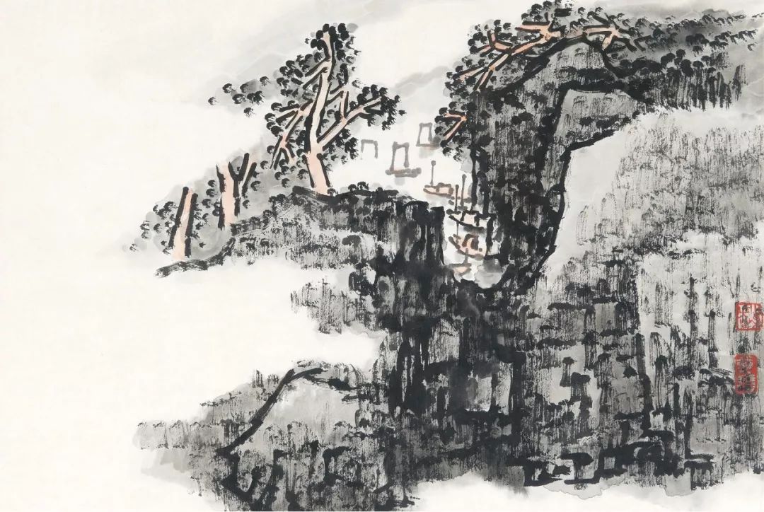 赵松涛人物画欣赏,临摹赵松涛山水画