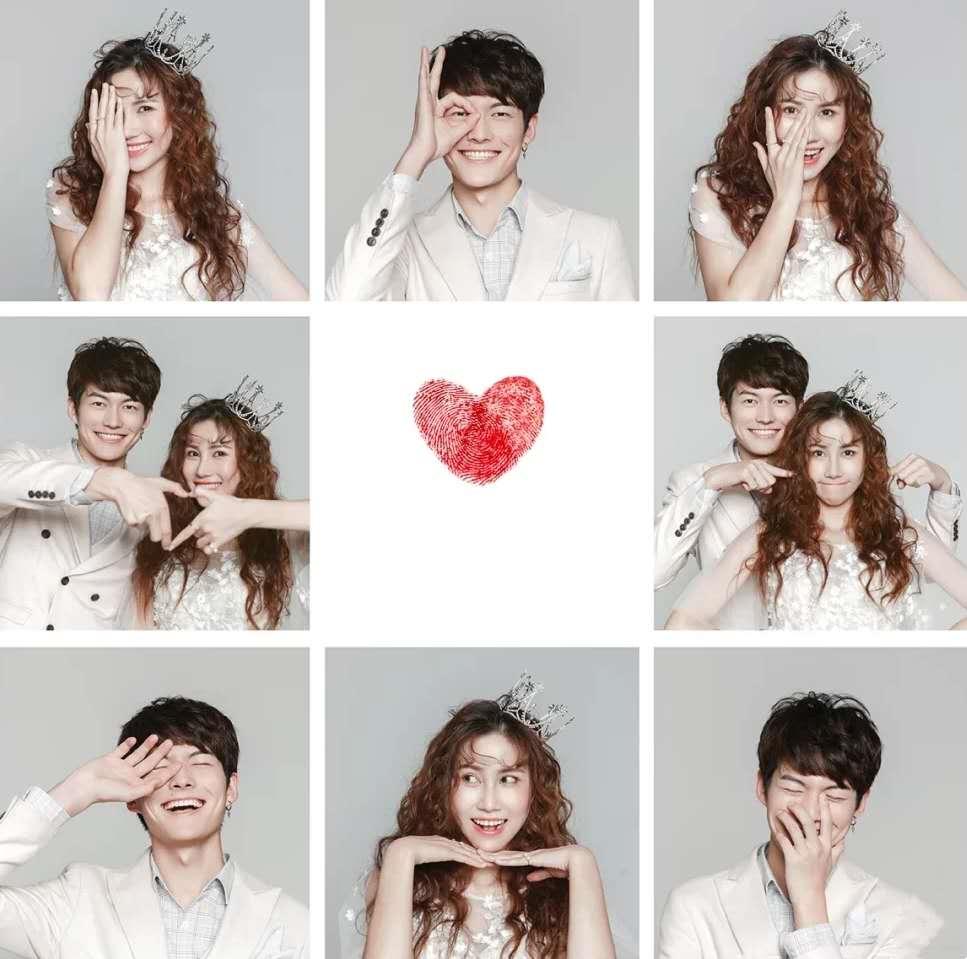 婚纱照九宫格挂墙上效果图房间,九宫格婚纱照怎么发朋友圈好看