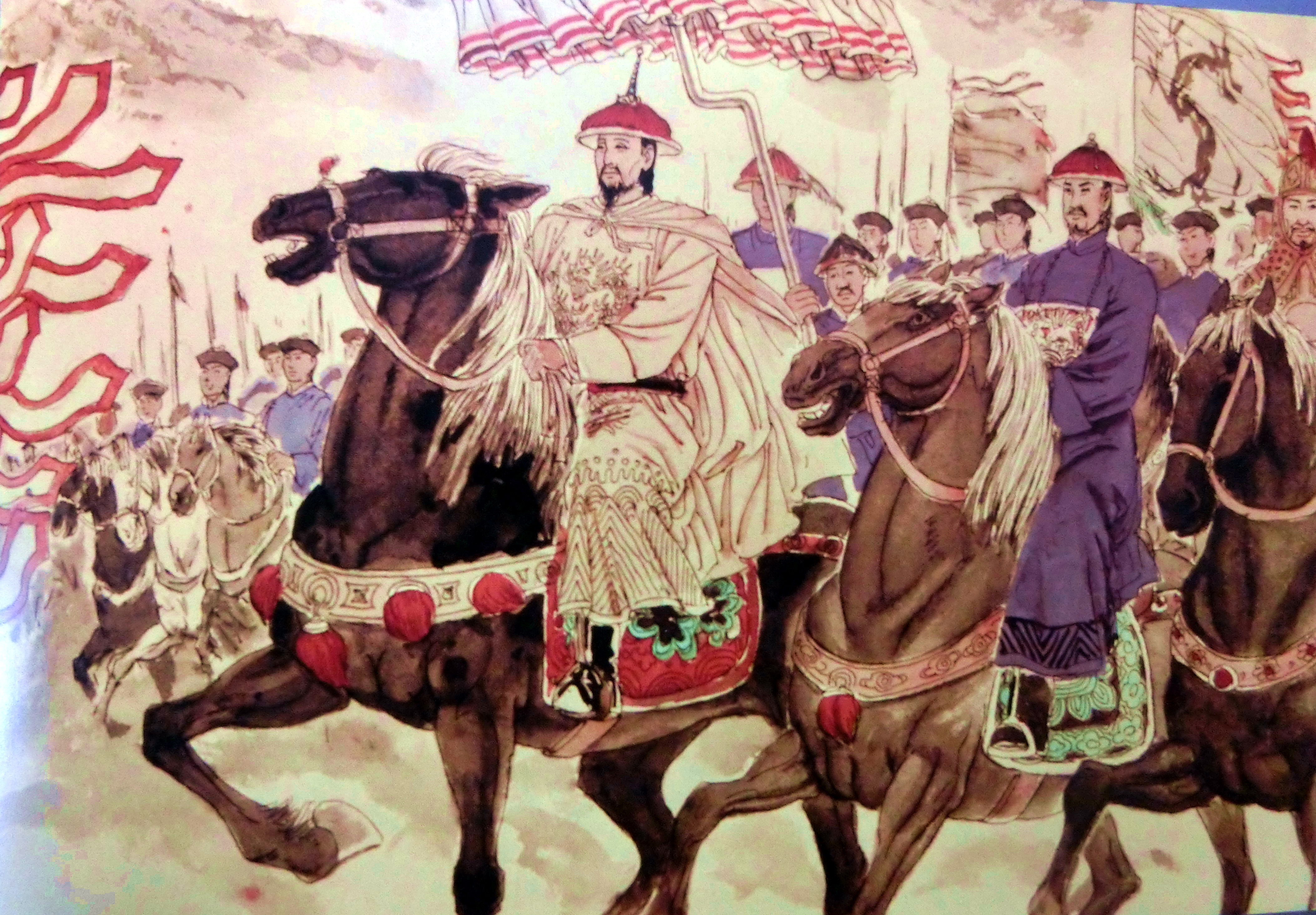 康熙一生巡访几次,康熙帝三次亲征的路线